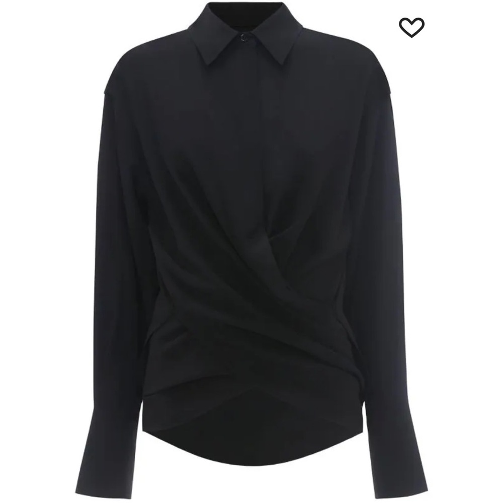 NWT Victoria Beckham Wrap Front Blouse